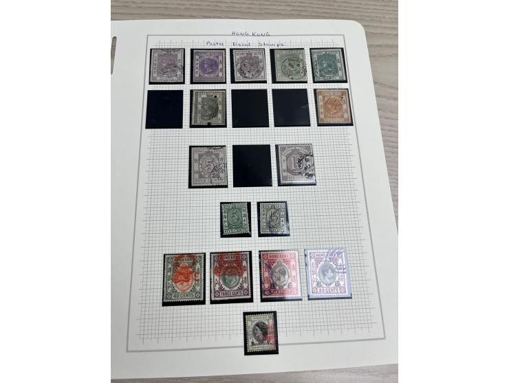 holding on album pages, better including QV used stamp to 96c, KGV Silver Jubilee, KGVI Silver Wedding, etc. Large quantity. 